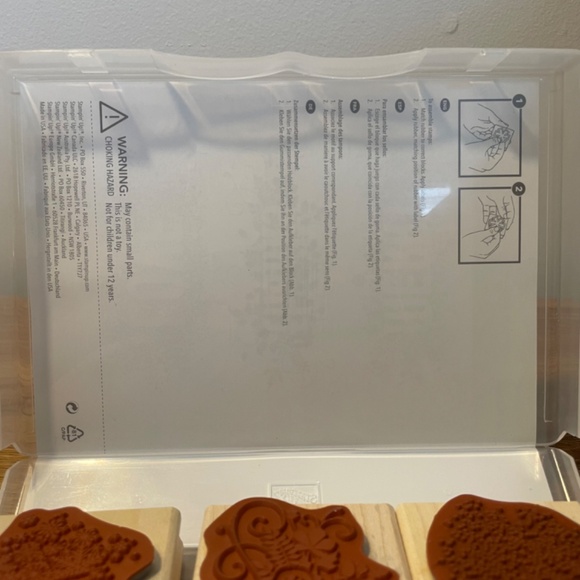 Stampin’ Up! Seasonally Scattered 135020 Set of 3 Stamps – Merry, Thanks, Love - Picture 3 of 9